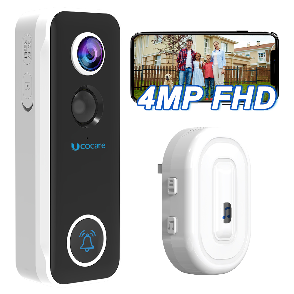 Smart Home Video - UCOCARE 4MP Беспроводной WiFi Видеодомофон P5