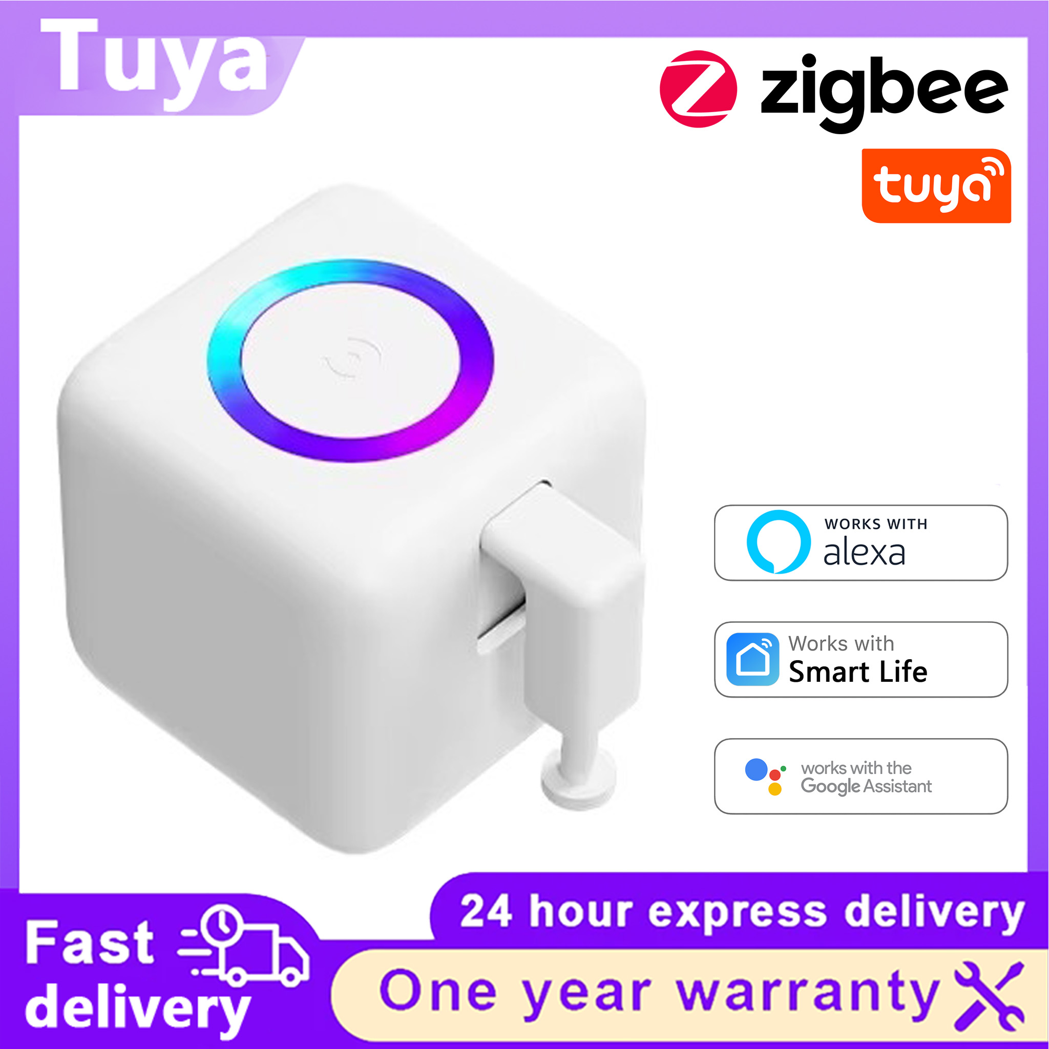 Smart Home Plus - Перезаряжаемый робот-кнопочерк Тип C Tuya Zigbee