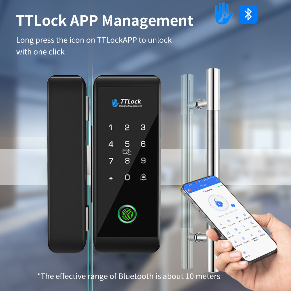 Smart Home Door Lock - Умный стеклянный замок TTLOCK с распознаванием