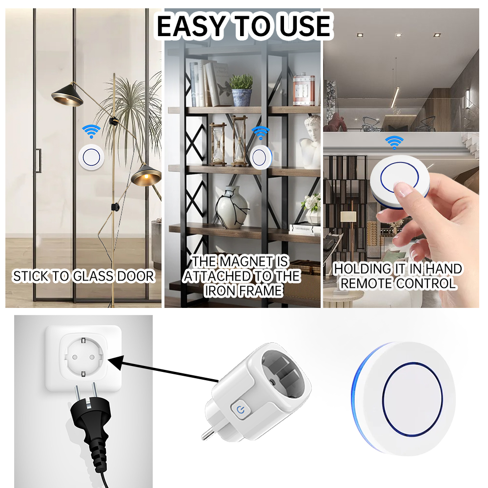 Беспроводная розетка RF433 для – обзор и цена Universal Remote Smart Home