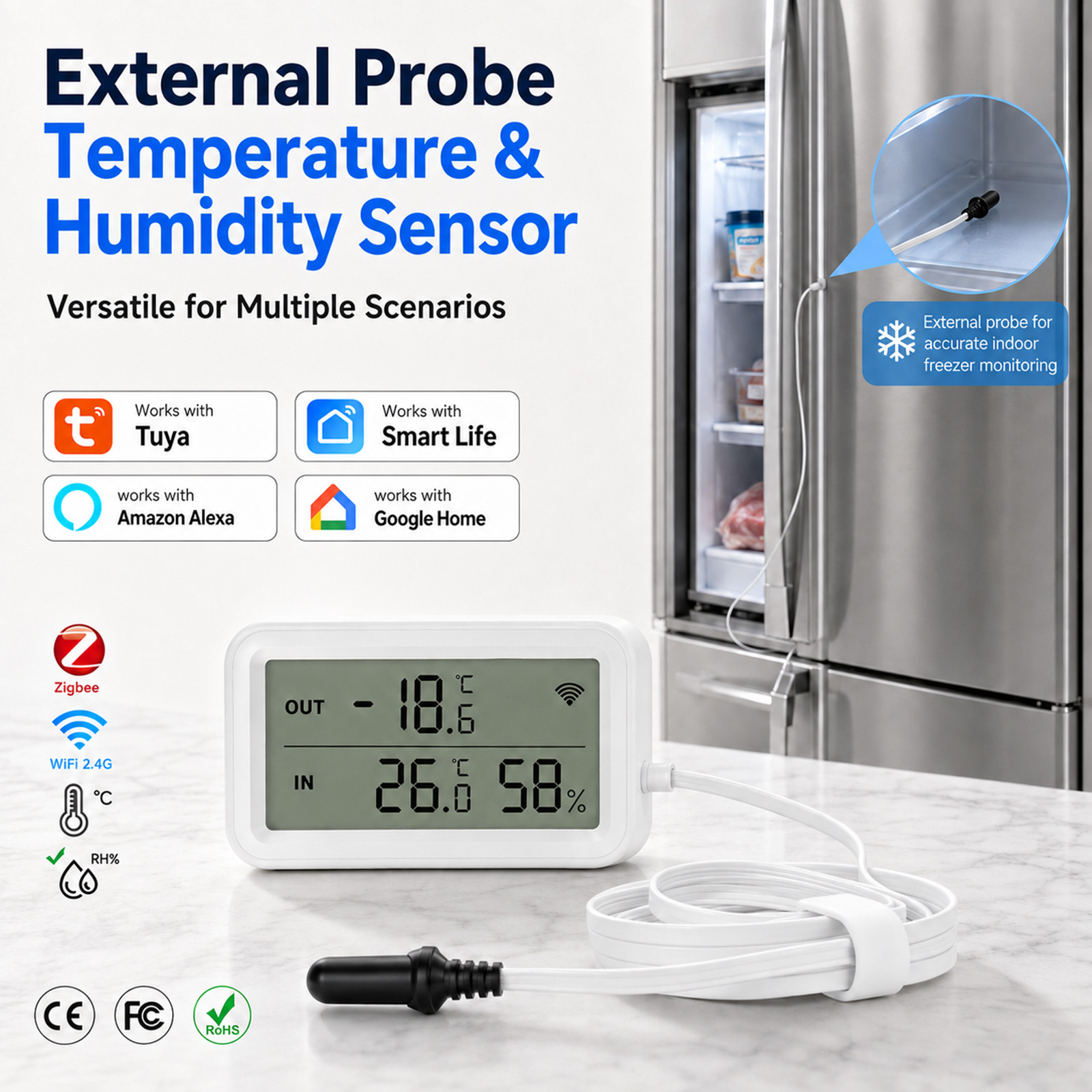 Внешний водонепроницаемый датч – обзор и цена Temperature Sensor