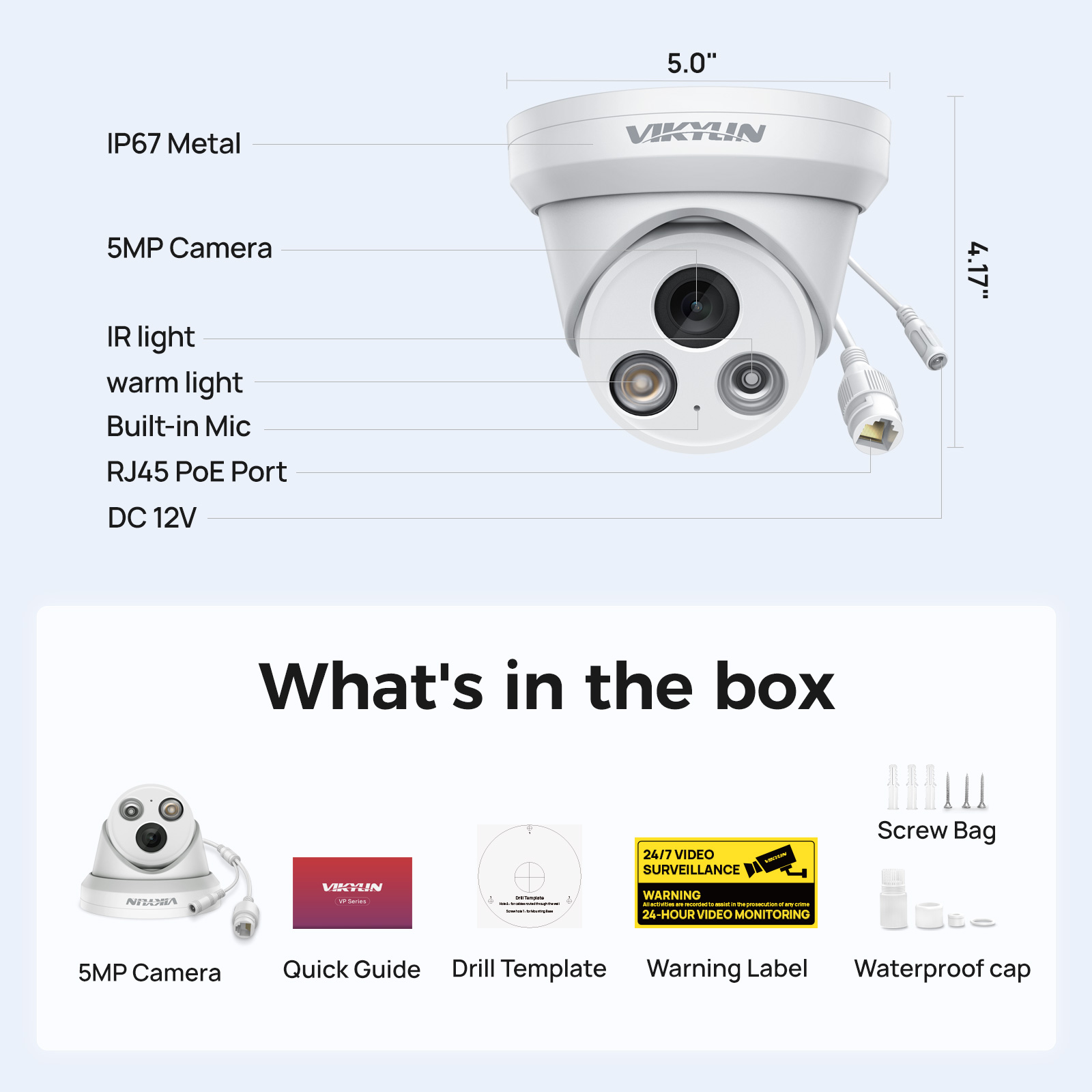 Уличная IP-камера VIKYLIN 5 МП – обзор и цена Smart Home Microsoft