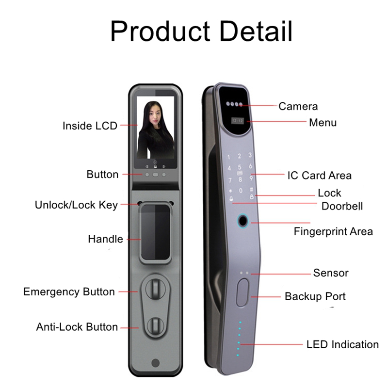 Смарт-замок дверной Tuya с под – обзор и цена Smart Home Door Lock
