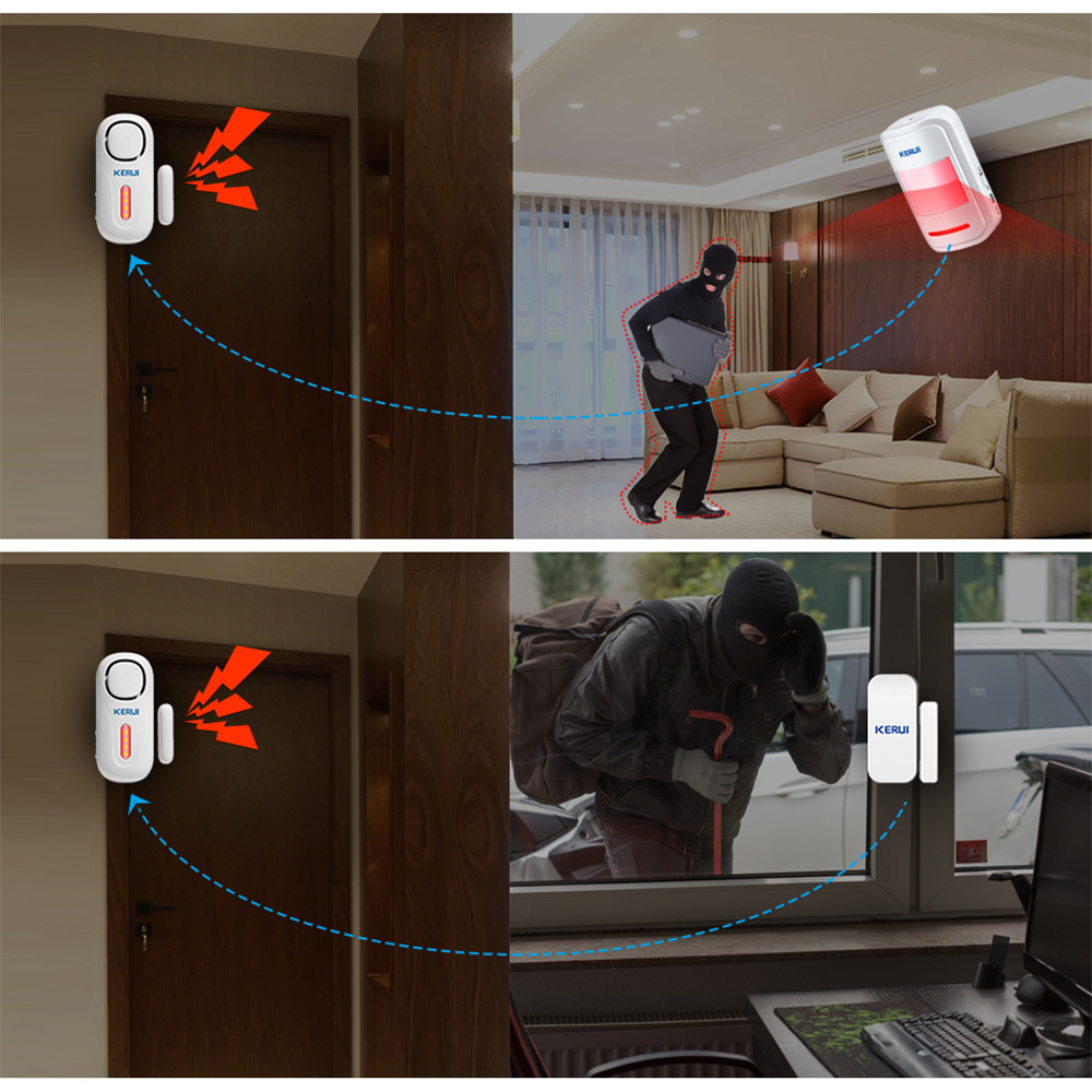 Сигнализация KERUI беспроводна – обзор и цена Wireless Door Sensor