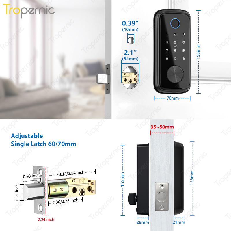 Дверные блокираторы Tuya Zigbe – обзор и цена Smart Home Door Lock